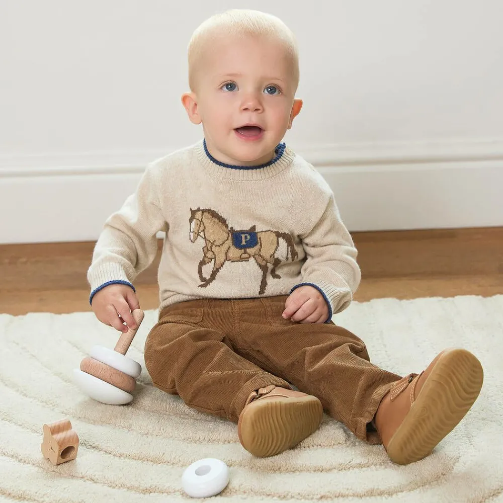 Bobux Boots|Boots*Boys Brown Leather First-Walker Boots