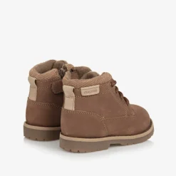 Mayoral Boots|Boots*Boys Brown Leather Lace-Up Boots
