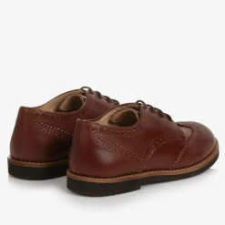 Beatrice amp; George Traditional Shoes|Brogues*Boys Brown Leather Lace-Up Brogues