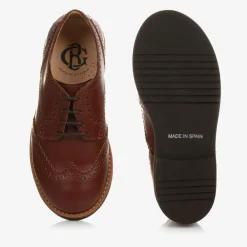 Beatrice amp; George Traditional Shoes|Brogues*Boys Brown Leather Lace-Up Brogues