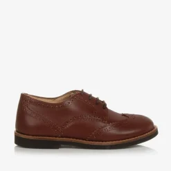 Beatrice amp; George Traditional Shoes|Brogues*Boys Brown Leather Lace-Up Brogues