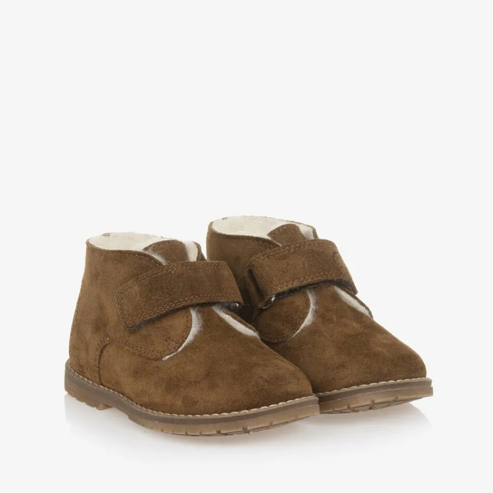 Tartine et Chocolat First Walkers|First Walkers*Boys Brown Suede First Walker Boots