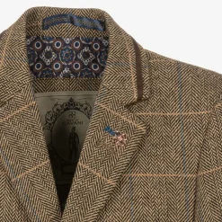 House of Cavani Suits*Boys Brown Tweed Albert Suit