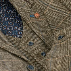 House of Cavani Suits*Boys Brown Tweed Albert Suit