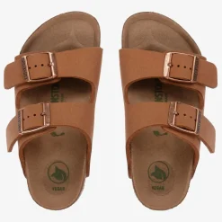 Birkenstock Sandals*Boys Brown Vegan Leather Sandals