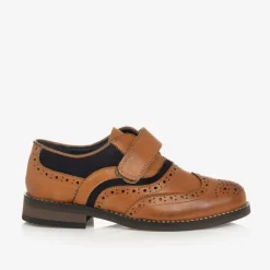 House of Cavani Brogues|Brogues*Boys Brown Velcro Brogues