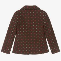 Gucci Coats & Jackets*Boys Brown Wool GG Blazer