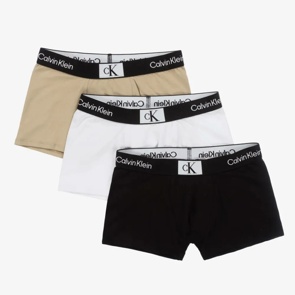 Calvin Klein Underwear*Boys Cotton Boxer Shorts (3 Pack)