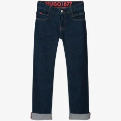 HUGO Trousers*Boys Dark Blue Regular Fit 677 Jeans