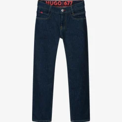HUGO Trousers*Boys Dark Blue Regular Fit 677 Jeans
