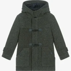 Mayoral Coats & Jackets*Boys Dark Grey Duffle Coat