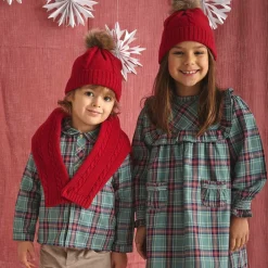 Babidu Outfit Sets*Boys Green & Beige Corduroy Shorts Set