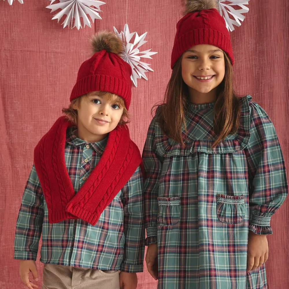 Babidu Outfit Sets*Boys Green & Beige Corduroy Shorts Set