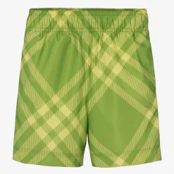Burberry Swimwear*Boys Green Check Swim Shorts