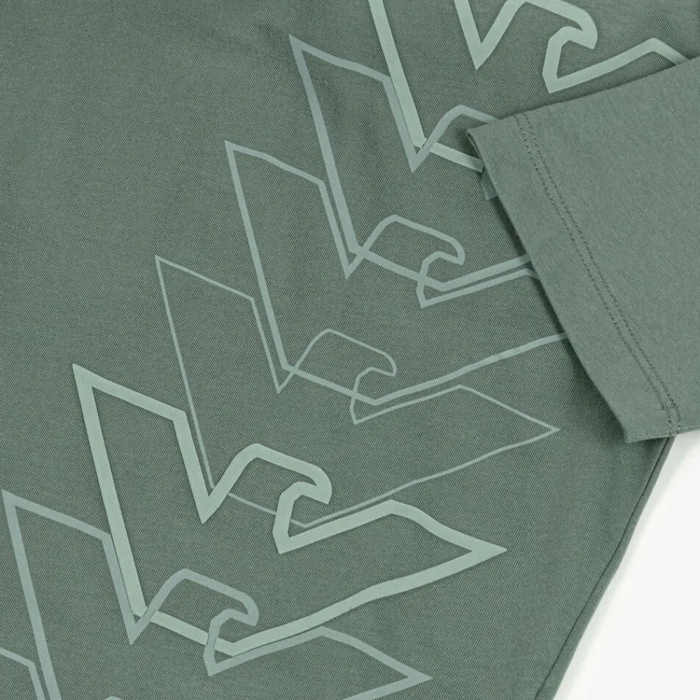Emporio Armani Tops*Boys Green Cotton Eagle Logo T-Shirt