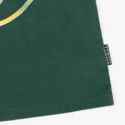 Molo Tops*Boys Green Cotton Happy Face T-Shirt