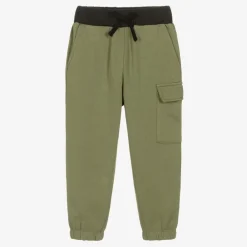 Joyday Trousers*Boys Green Cotton Jersey Joggers