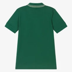 HUGO Tops*Boys Green Cotton Polo Shirt