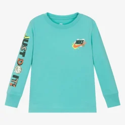 Nike Tops*Boys Green Just Do It Cotton Top