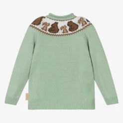 Foque Tops*Boys Green Knitted Sweater