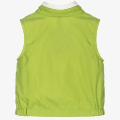 Moncler Enfant Coats & Jackets*Boys Green Logo Gilet