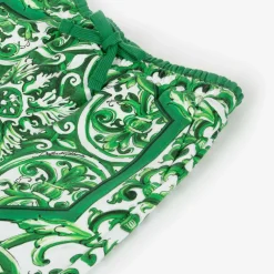 Dolce amp; Gabbana Shorts*Boys Green Majolica Cotton Shorts