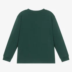 Molo Tops*Boys Green Organic Cotton Astronaut Top