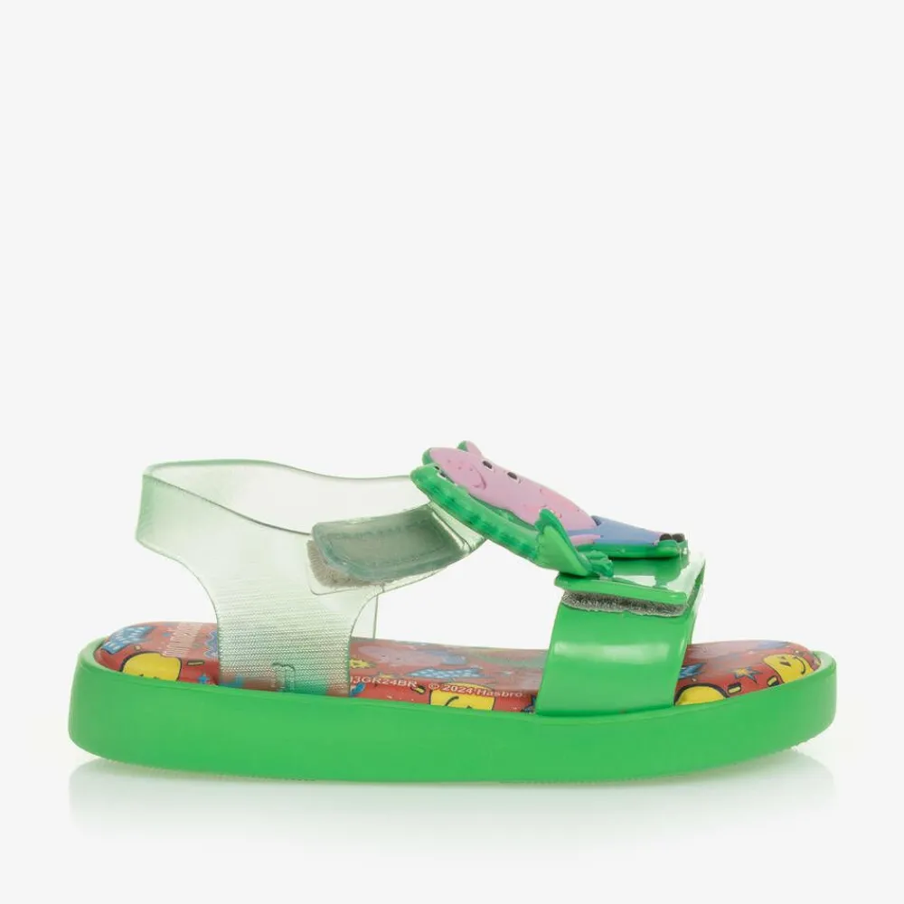 Mini Melissa Sandals|Sandals*Boys Green Peppa Pig Jelly Sandals