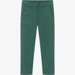 Mayoral Trousers*Boys Green Slim Fit Chino Trousers