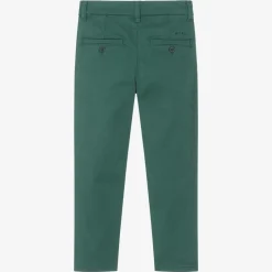 Mayoral Trousers*Boys Green Slim Fit Chino Trousers