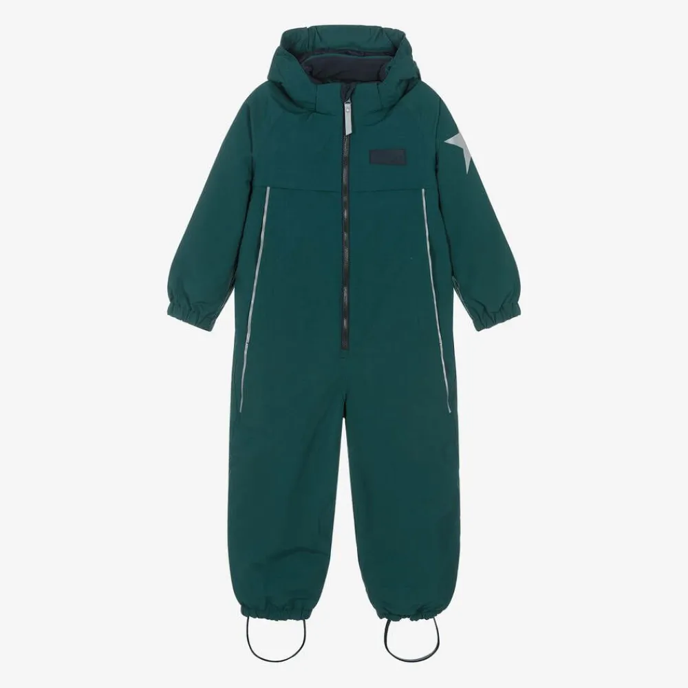 Molo Snowwear*Boys Green Star Snowsuit