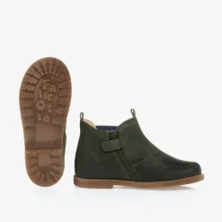 Falcotto by Naturino Boots|Boots*Boys Green Suede Leather Boots