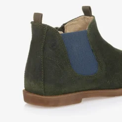 Falcotto by Naturino Boots|Boots*Boys Green Suede Leather Boots