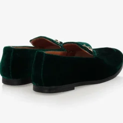 Romano Loafers & Moccasins|Loafers & Moccasins*Boys Green Velvet Loafers