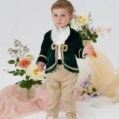 Andreeatex Suits*Boys Green Velvet Suit