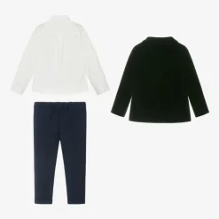 Andreeatex Suits|Suits*Boys Green Velvet Suit