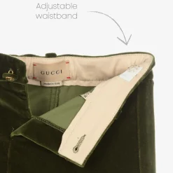 Gucci Trousers*Boys Green Velvet Trousers