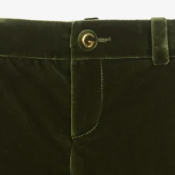 Gucci Trousers*Boys Green Velvet Trousers