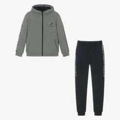 Mayoral Nukutavake Tracksuits*Boys Grey & Blue Jersey Tracksuit