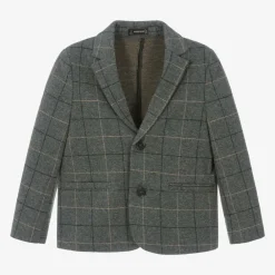 Mayoral Coats & Jackets*Boys Grey Check Blazer