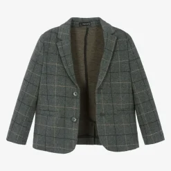 Mayoral Coats & Jackets*Boys Grey Check Blazer