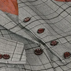 Romano Suits*Boys Grey Check Suit