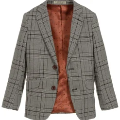 Romano Suits*Boys Grey Check Suit