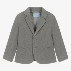 Tutto Piccolo Coats & Jackets*Boys Grey Cotton Blazer