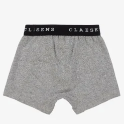 Claesens Underwear*Boys Grey Cotton Boxers (2 Pack)