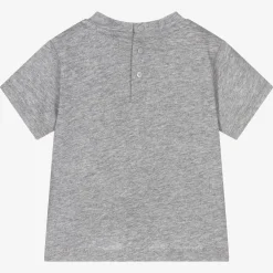 Emporio Armani Tops*Boys Grey Cotton Eagle Logo T-Shirt