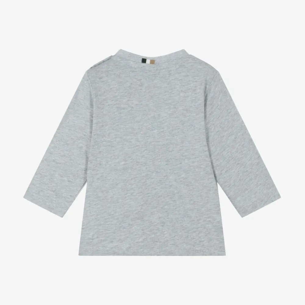 BOSS Tops*Boys Grey Cotton Top