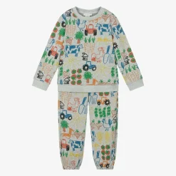 Stella McCartney Kids Tracksuits*Boys Grey Cotton Tracksuit