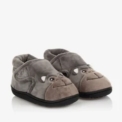 Chipmunks Slippers|Slippers*Boys Grey Gorilla Slippers