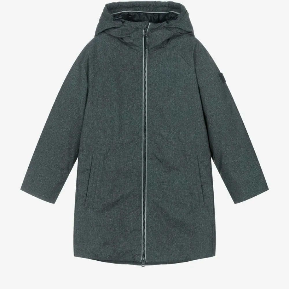 Mayoral Nukutavake Coats & Jackets*Boys Grey Hooded Parka Coat